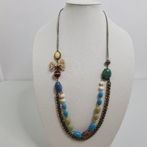 Ann‎ Taylor Loft Necklace Statement Chain Multi Str